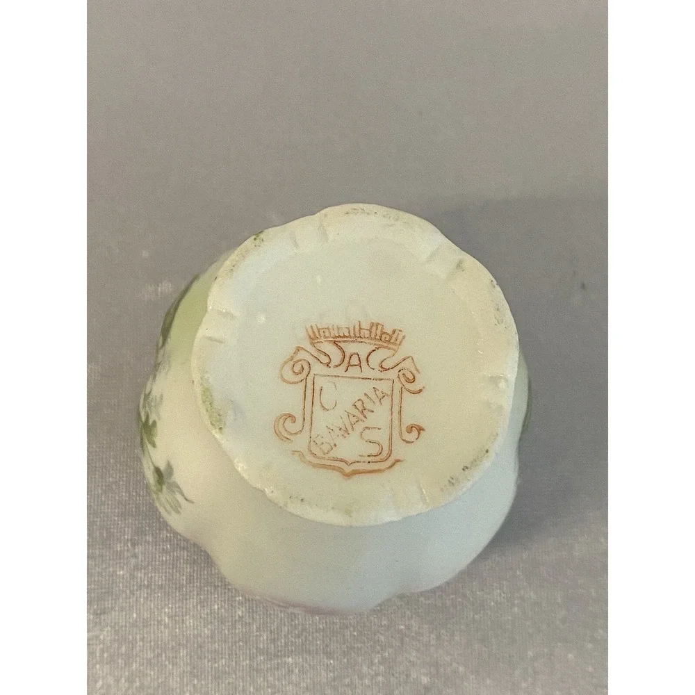 Antique 1909 Carl Schumann Bavaria Porcelain Mini Vase 2